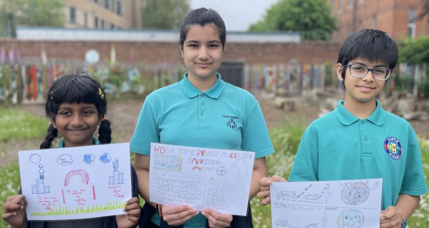 Castle pupils raise awareness of air pollution with winning poster designs